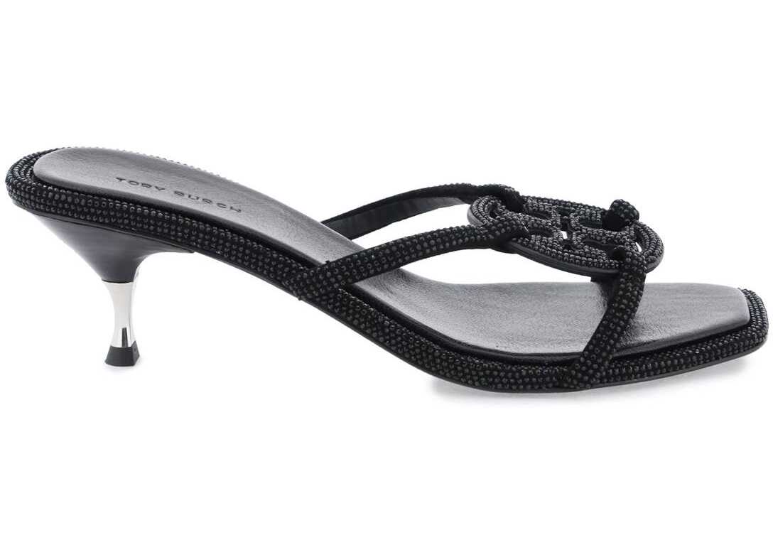 Tory Burch Miller Geo Bombé Pavé Sandals PERFECT BLACK
