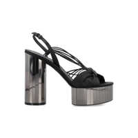Pantofi cu toc Salvatore Ferragamo Platform Sandal With Mirrored Heel Femei