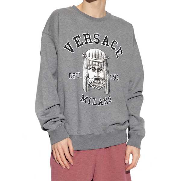 Bluze de trening Versace Versace Cotton Crewneck Sweatshirt Gray Barbati (BM 12111417) 2