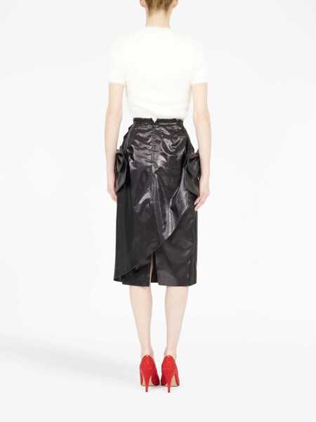 Fuste casual Maison Margiela Skirt With Bow BLACK Femei (BM 12111657) 4