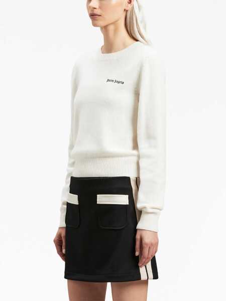 Pulovere casual Palm Angels Jersey With Logo IVORY Femei (BM 12111666) 4