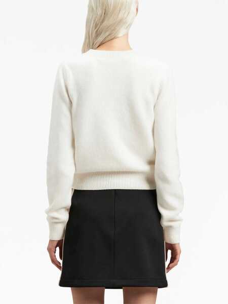 Pulovere casual Palm Angels Jersey With Logo IVORY Femei (BM 12111666) 5