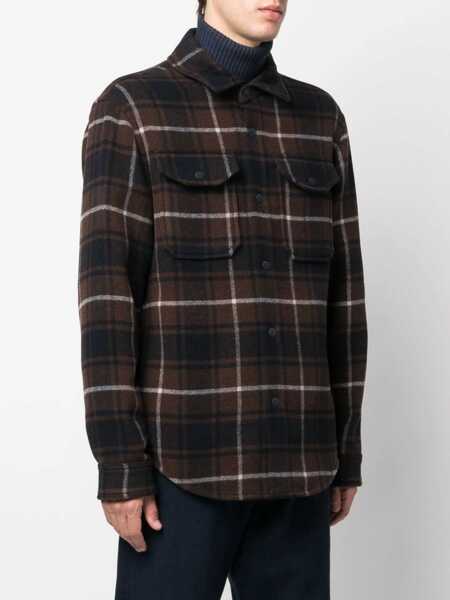 Jachete Woolrich The WOOLRICH shirt jacket CFWOOS0068MRUT3121 1632 BLACK WATCH Black Watch Barbati (BM 12111711) 3