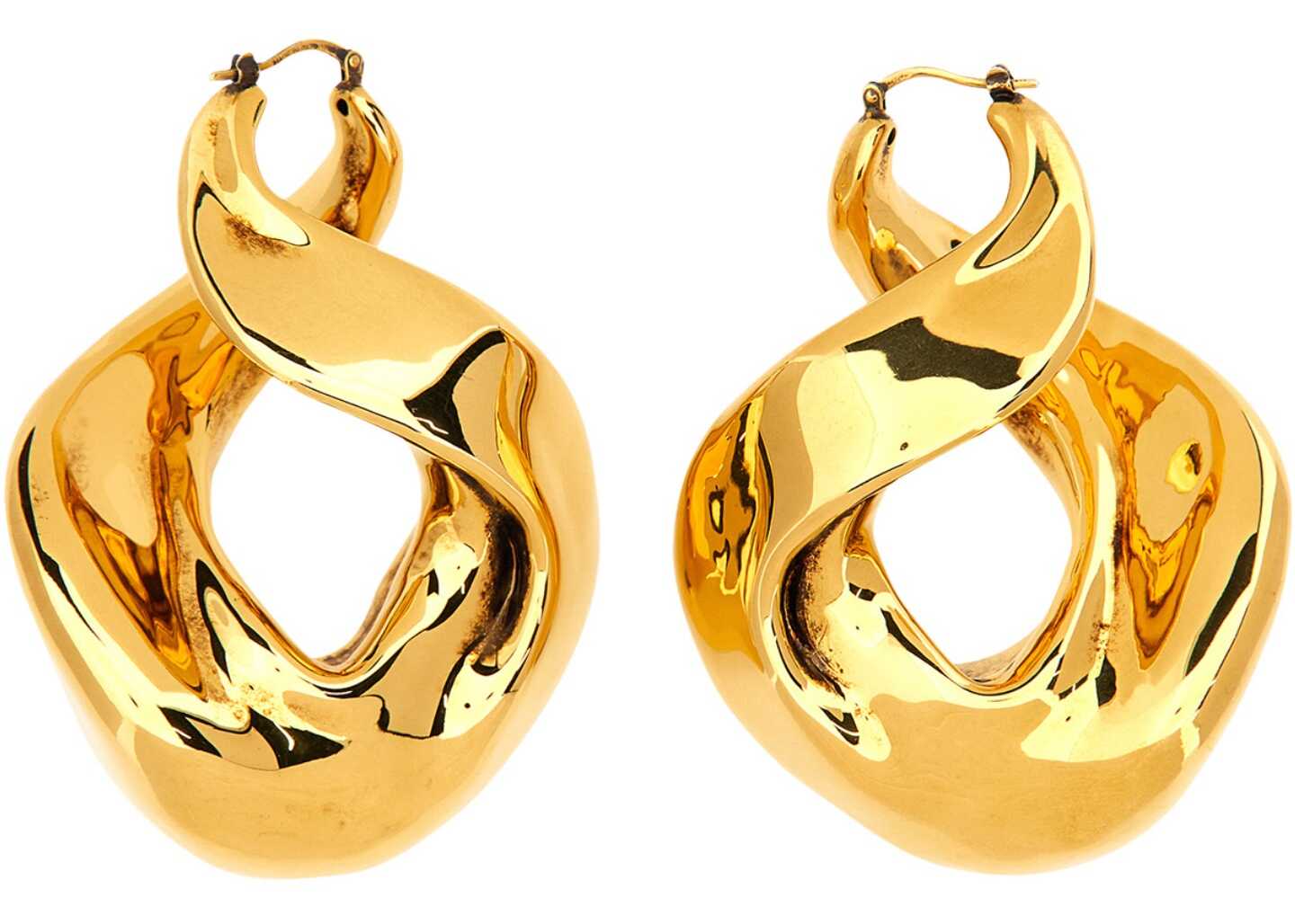 Alexander McQueen Twisted Earrings GOLD