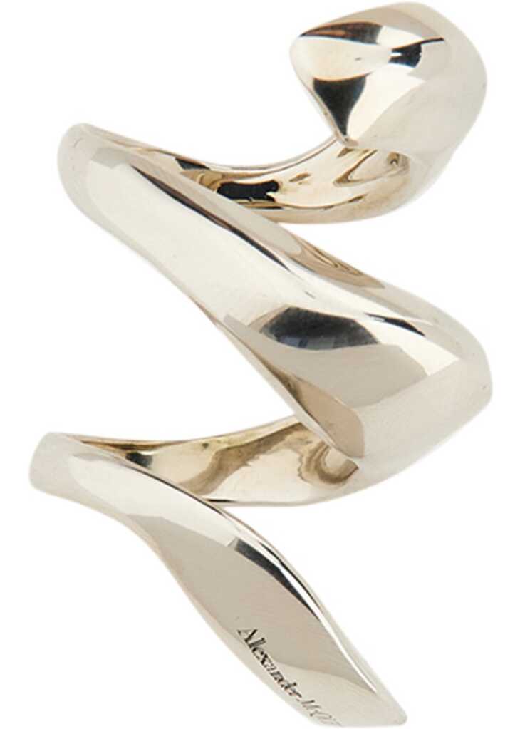 Alexander McQueen Twisted Ring SILVER image11