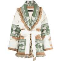 Geci de iarna Belted Aztec Motif Down Jacket Femei