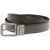 Ermenegildo Zegna Metal Buckle Leather Belt Black