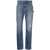WASHINGTON DEE CEE Frayed Hem Cropped Jeans 16Cm Blue