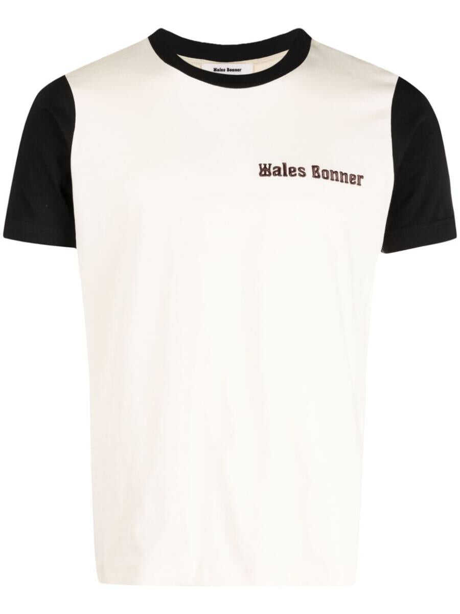WALES BONNER WALES BONNER Logo cotton t-shirt WHITE