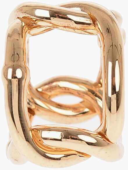 Bottega Veneta Golden Silver Ring Gold image9