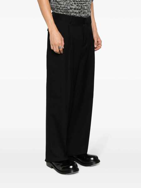 Pantaloni Versace Versace Virgin Wool Trousers Black Barbati (BM 12121983) 3