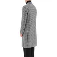 Paltoane Alexander McQueen pentru Barbati - Paltoane Alexander McQueen Alexander McQueen Pied-De-Poule Wool Coat Black Barbati (BM 12127755) - B-mall.ro