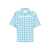 Prada Prada Checked Cotton Shirt Blue