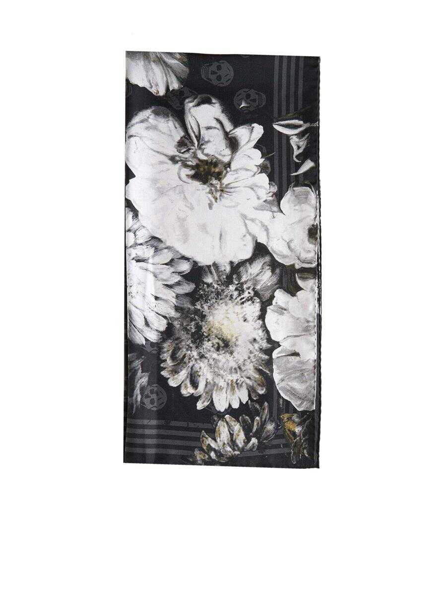 Alexander McQueen Alexander McQueen Scarfs BLACK/IVORY