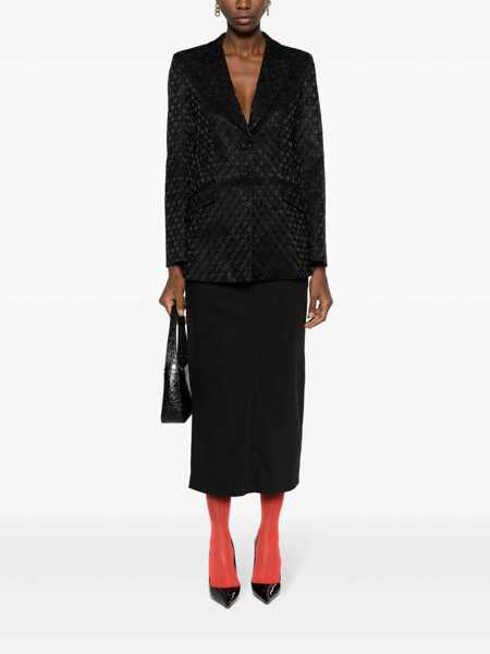 Sacouri Alberta Ferretti Jacquard monogram blazer Black   Femei (BM 12134667) 2