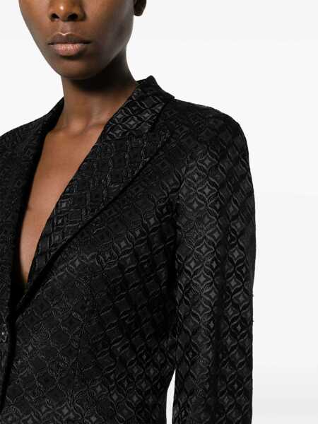 Sacouri Alberta Ferretti Jacquard monogram blazer Black   Femei (BM 12134667) 5