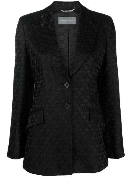 Sacouri Alberta Ferretti Jacquard monogram blazer Black   Femei (BM 12134667) 1