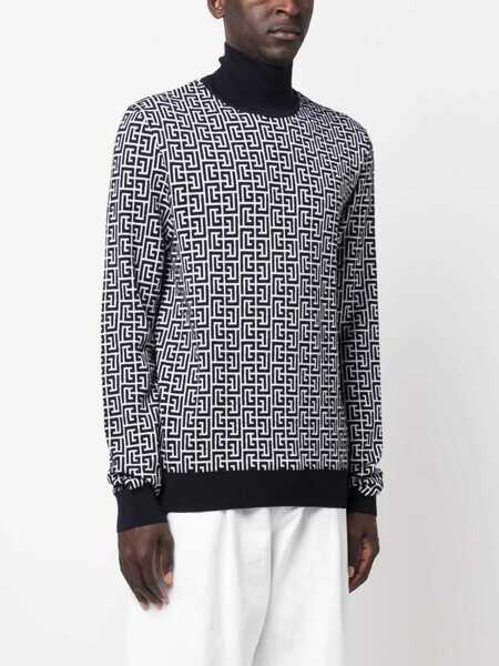 Pulovere casual Balmain Monogram Logo Shirt MULTICOLOUR Barbati (BM 12135498) 3