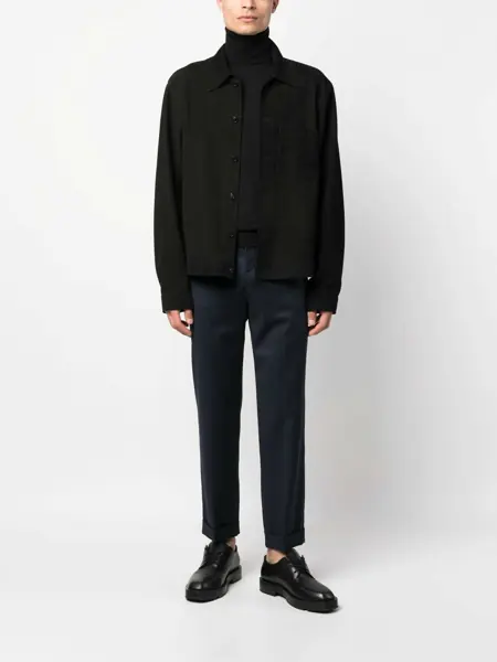 Pantaloni eleganti Balmain Straight Leg Pants BLUE Barbati (BM 12137787) 2