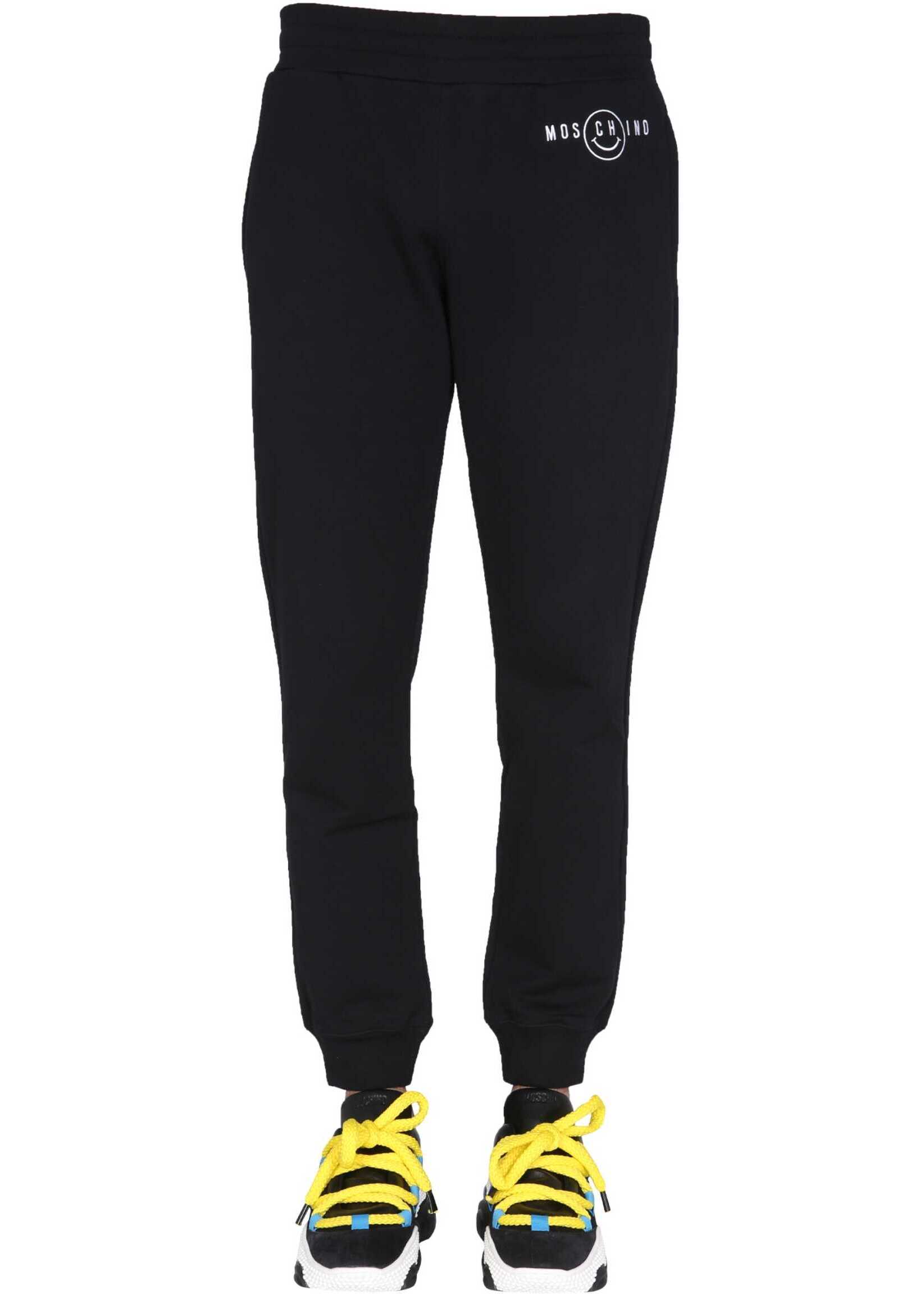 Moschino "Smile" Jogging Trousers* BLACK