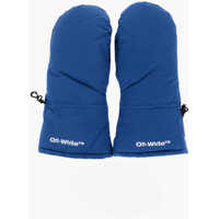 Manusi Padded Mitten Ski Gloves With Printed Logo Barbati