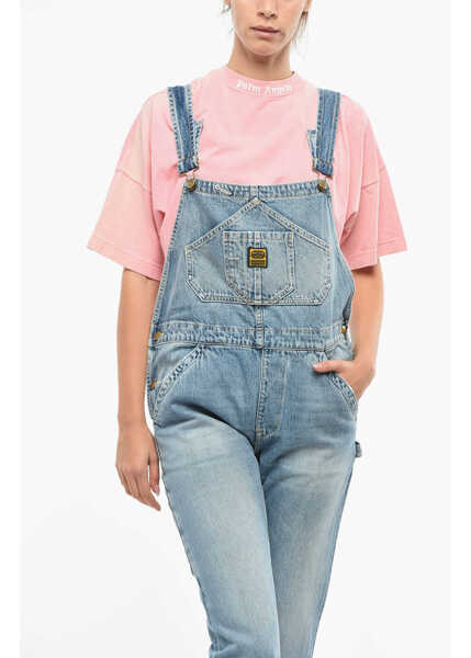 Salopete WASHINGTON DEE CEE Light-Wash Denim Overalls Blue Femei (BM 12143814) 4