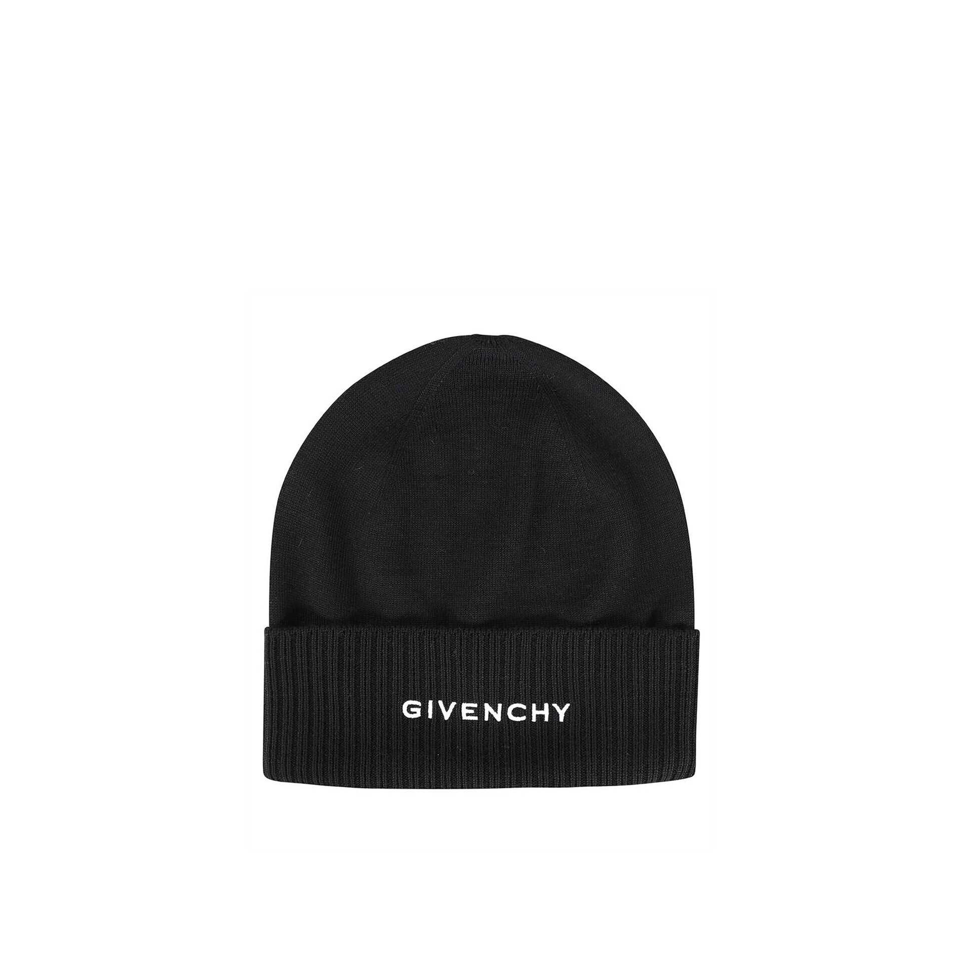 Givenchy Givenchy Wool Logo Hat Black