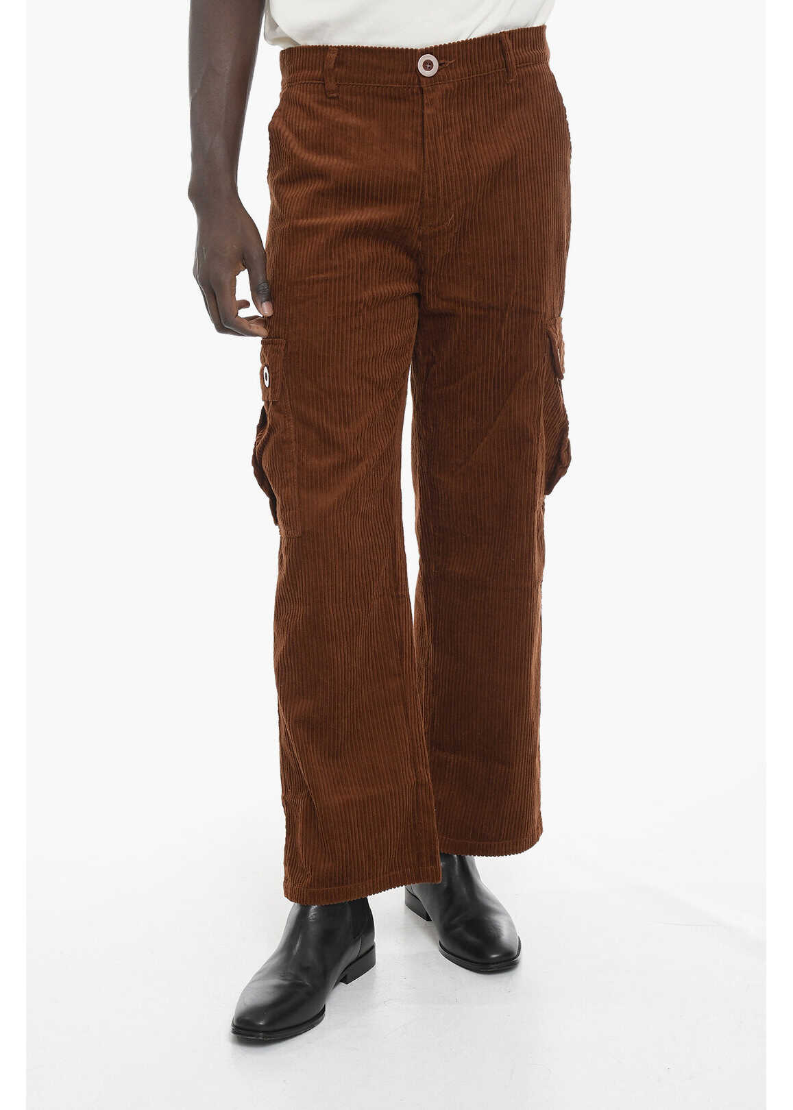 KIDSUPER Corduroy Cargo Pants Brown