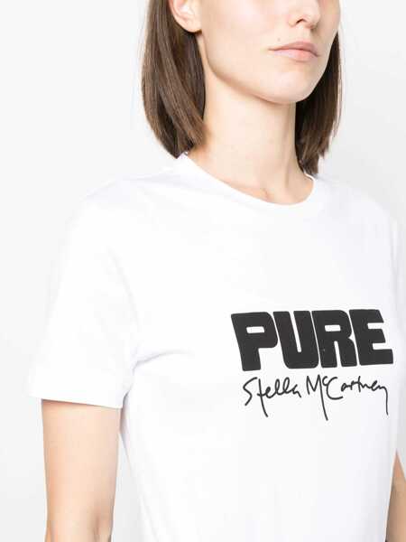 Tricouri Stella McCartney T-Shirt With Logo WHITE Femei (BM 12157794) 5