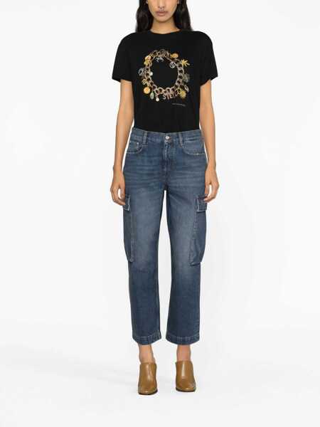 Blugi skinny Stella McCartney Cargo Jeans BLUE Femei (BM 12158748) 4