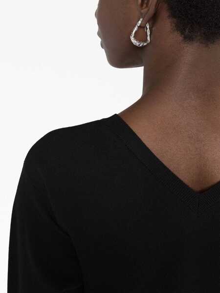 Rochii casual Stella McCartney V-Neck Dress BLACK Femei (BM 12158754) 3