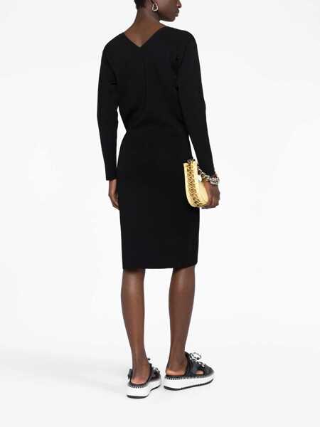 Rochii casual Stella McCartney V-Neck Dress BLACK Femei (BM 12158754) 4