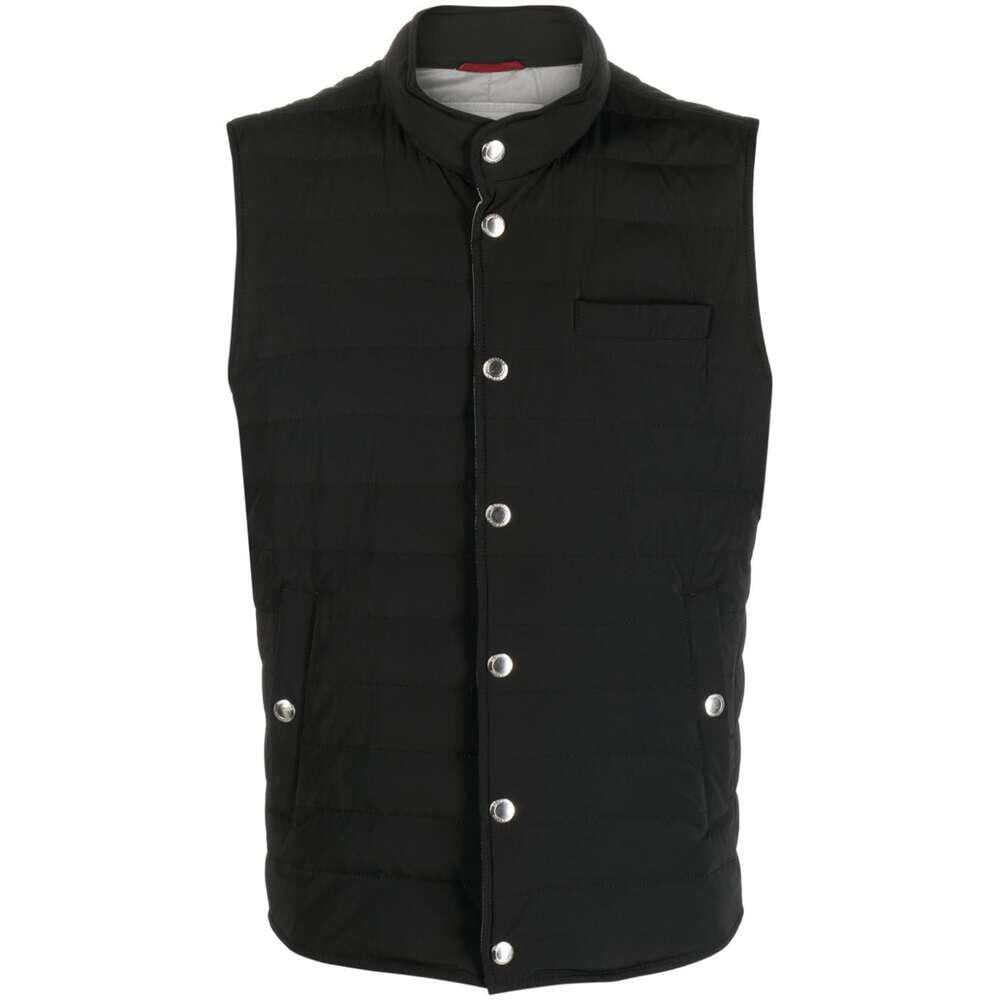 Brunello Cucinelli BRUNELLO CUCINELLI OUTWEAR WAISTCOATS BLACK