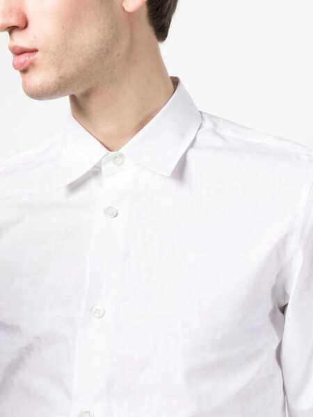 Camasi casual Alexander McQueen Graffiti Logo Shirt WHITE Barbati (BM 12170766) 5