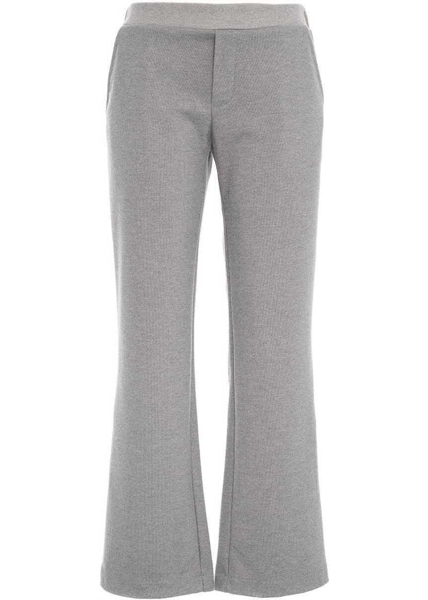 OBLO UNIQUE Pants with elastic waistband Grey