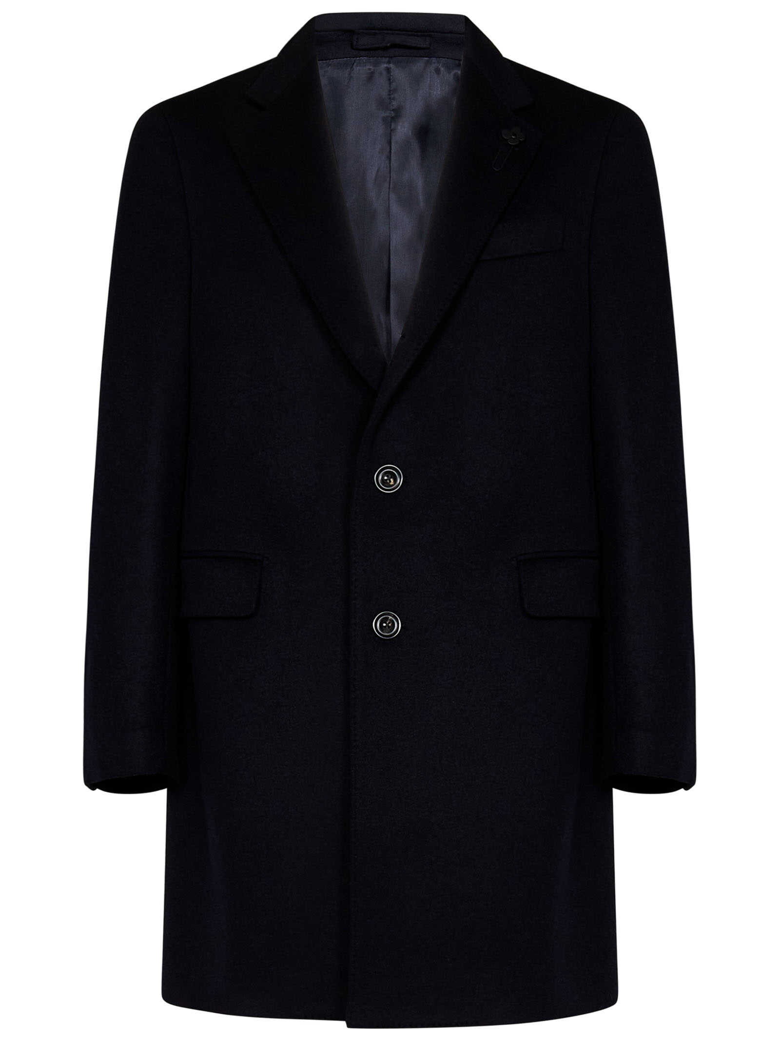 Lardini Coats Blue Black