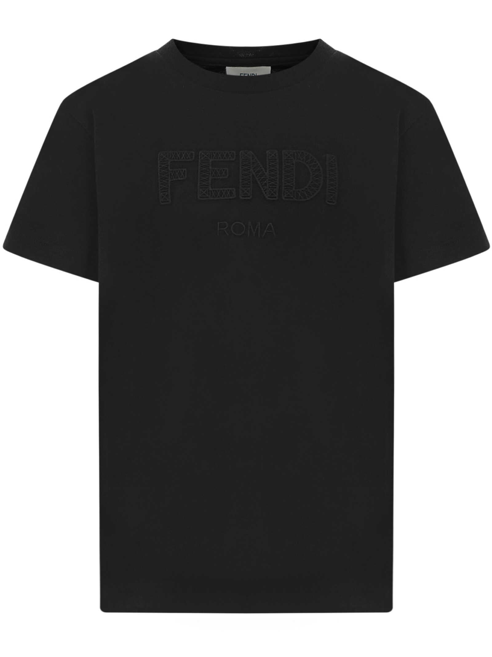 Fendi T-shirts And Polos Black Black