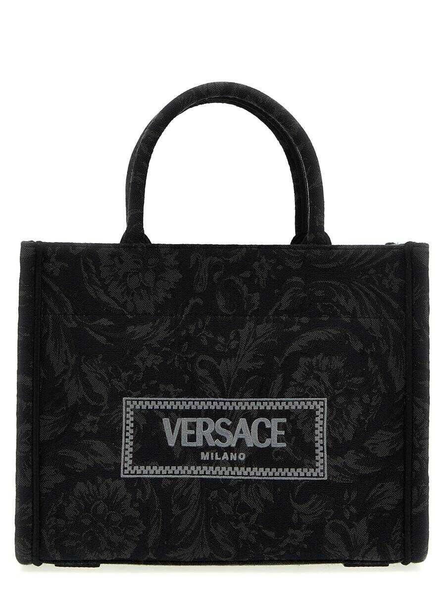 Versace VERSACE \'Athena\' small shopping bag BLACK