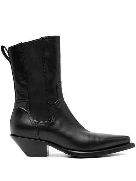Bocanci Premiata Premiata Black Leather Texas Chite Boots Black Femei (BM 12183708) 1