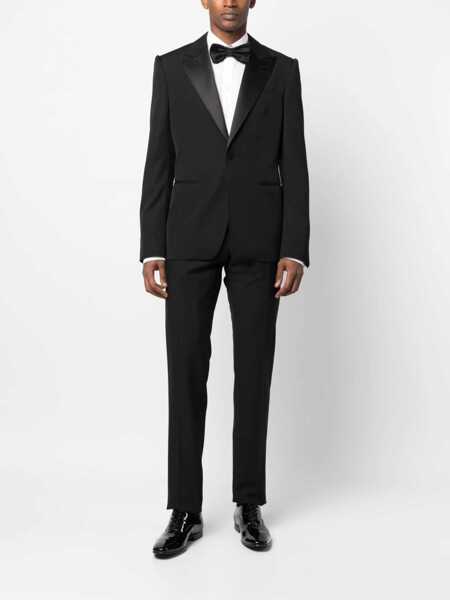 Sacouri office Alexander McQueen Single-Breasted Suit Jacket BLACK Barbati (BM 12186588) 2