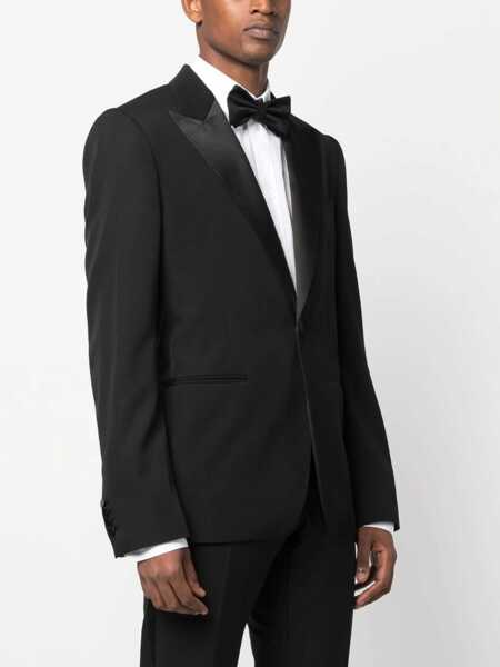 Sacouri office Alexander McQueen Single-Breasted Suit Jacket BLACK Barbati (BM 12186588) 3