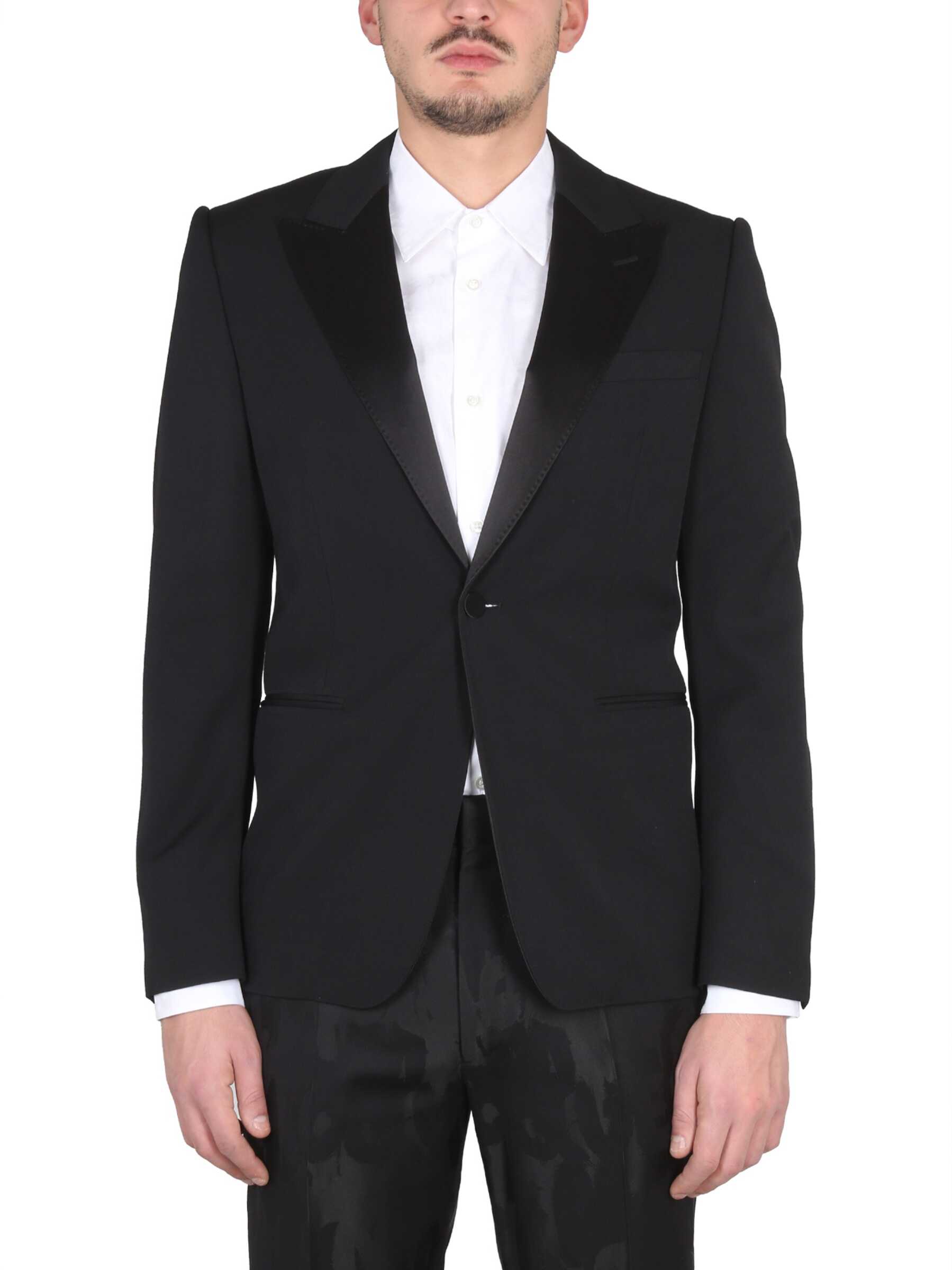 Alexander McQueen Single-Breasted Suit Jacket BLACK Alexander