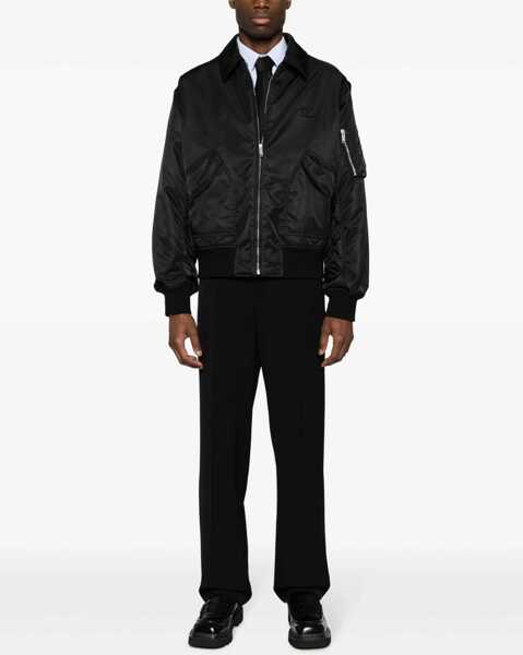 Bomber jacket Valentino Garavani Toile Iconographe Nylon Bomber BLACK Barbati (BM 12186939) 2