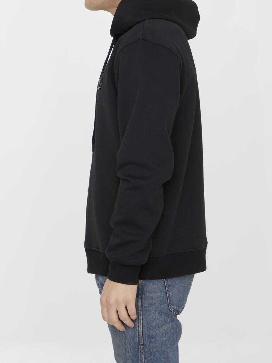 Bluze de trening Valentino Garavani Hoodie With Toile Iconographe Hood Black Barbati (BM 12189093) 3