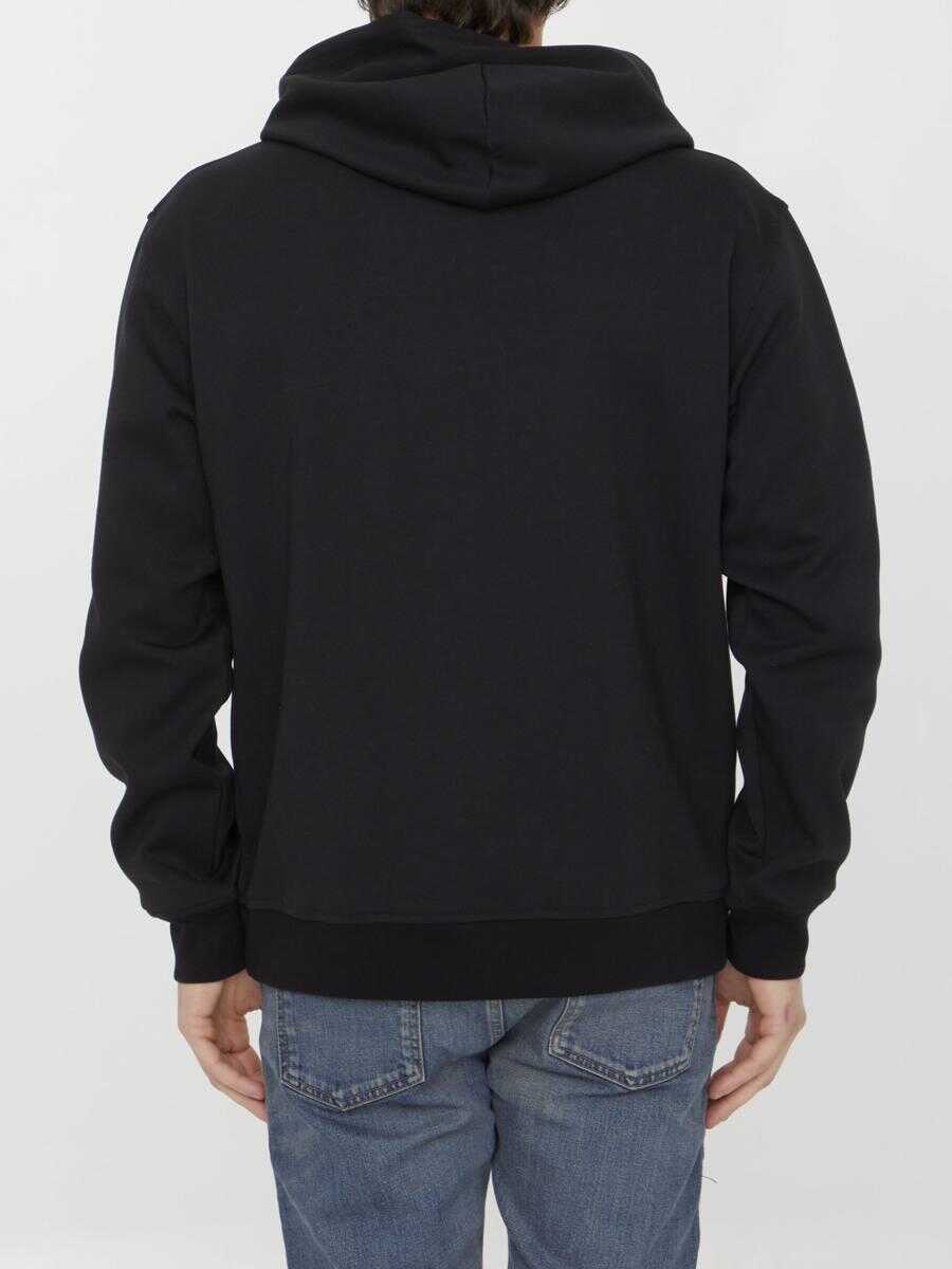 Bluze de trening Valentino Garavani Hoodie With Toile Iconographe Hood Black Barbati (BM 12189093) 4