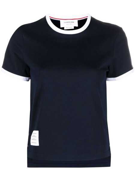 Topuri Thom Browne Thom Browne T-Shirts And Polos BLUE Femei (BM 12191769) 1