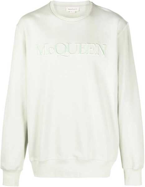 Bluze de trening Alexander McQueen Sweatshirt With Logo Embroidery GREEN Barbati (BM 12194034) 1
