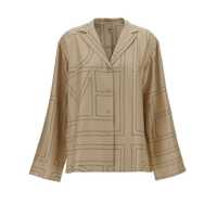Camasi TOTÊME TOTEME Monogram Silk Shirt Femei