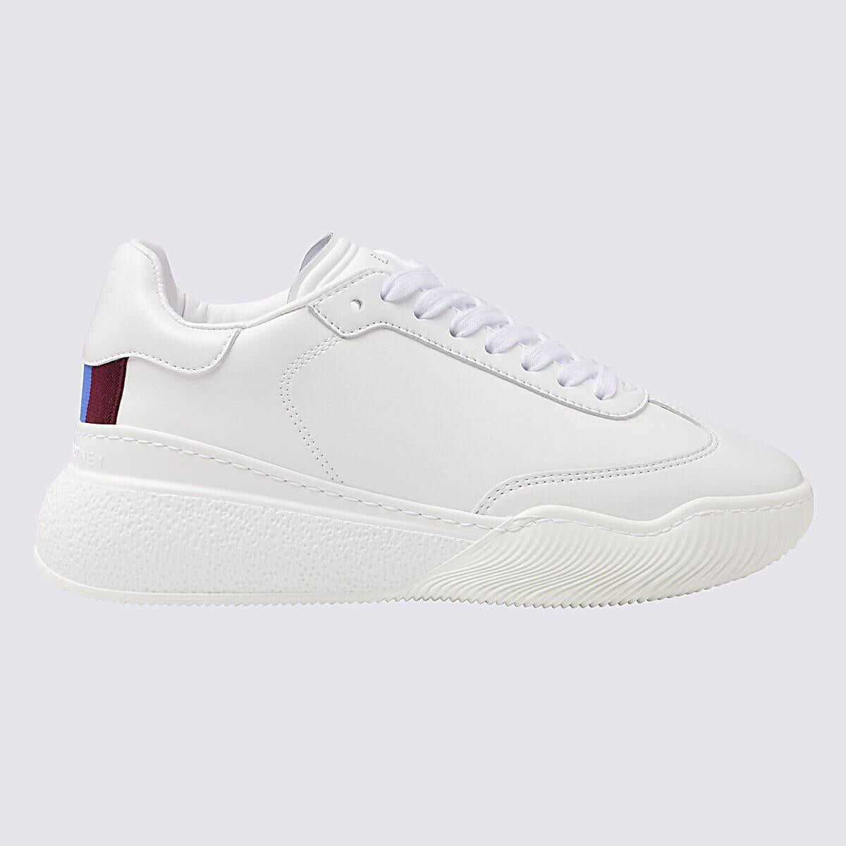 Stella McCartney STELLA MCCARTNEY WHITE FAUX-LEATHER LOOP SNEAKERS WHITE