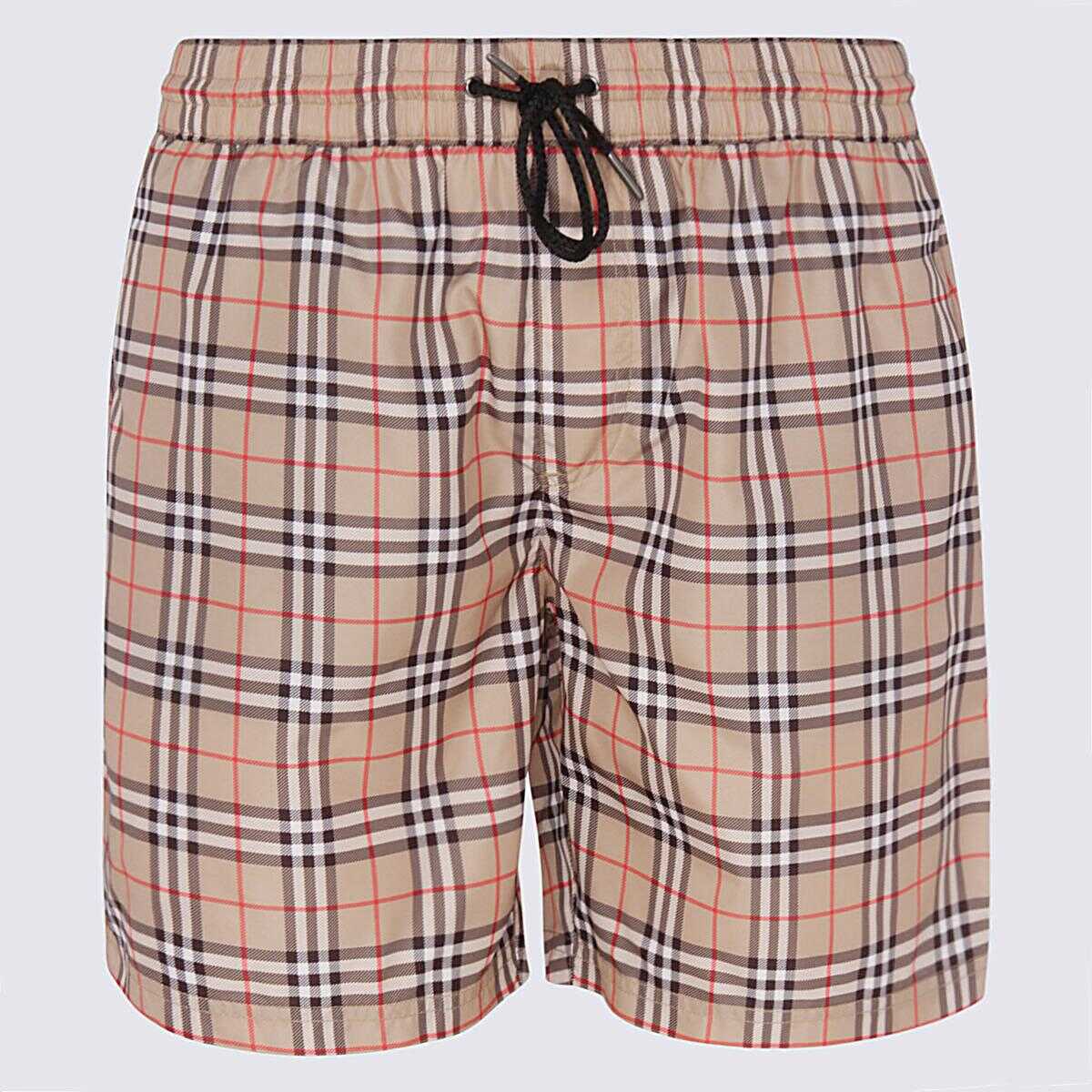 Burberry BURBERRY ARCHIVE BEIGE SWIMMING TRUNKS BEIGE